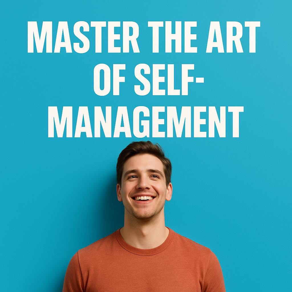 An inspiring image highlighting self-management techniques to thrive through self-awareness and effective goal setting.