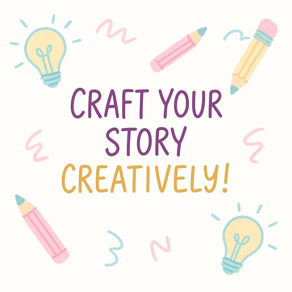 Encouraging students to creatively craft their college essays with doodles and inspiring text.