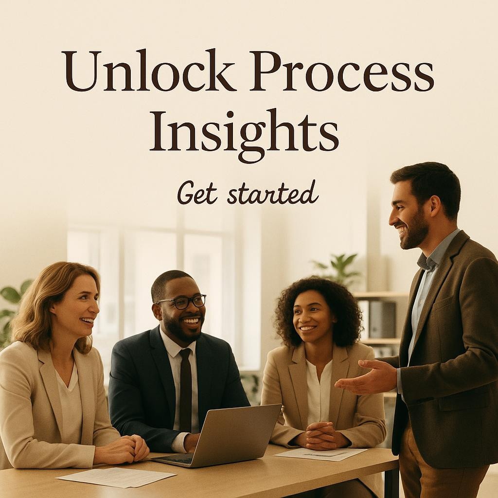 Business leaders and professionals collaborating in an office, representing Gemba Walk process insights and innovation.