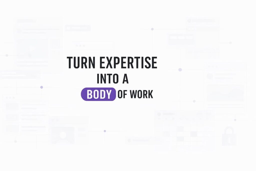 Diagram of three themes branching into nine pillar nodes with interlinking lines forming clusters.